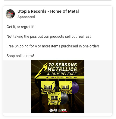Utopia Records Ad 2